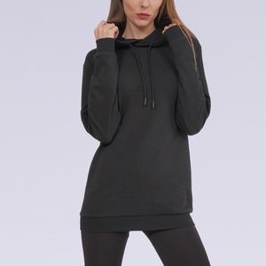 Minark Womens Black Basic Hoodie